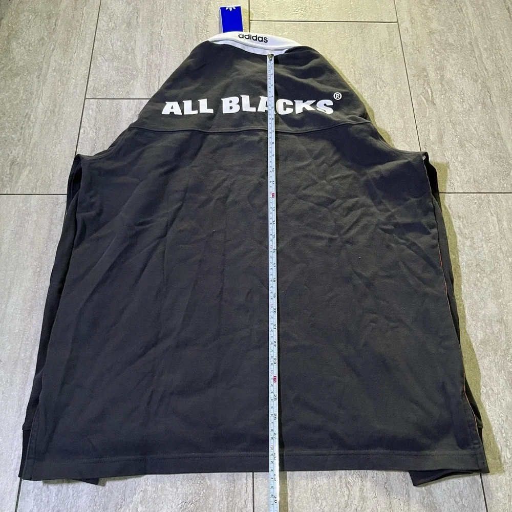 New Zealand All Blacks Shirt Mens Medium Multi Color Rugby Polo Adidas Originals